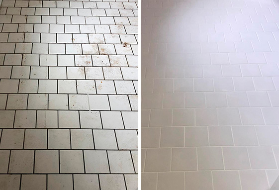 Grout Recoloring Before and After