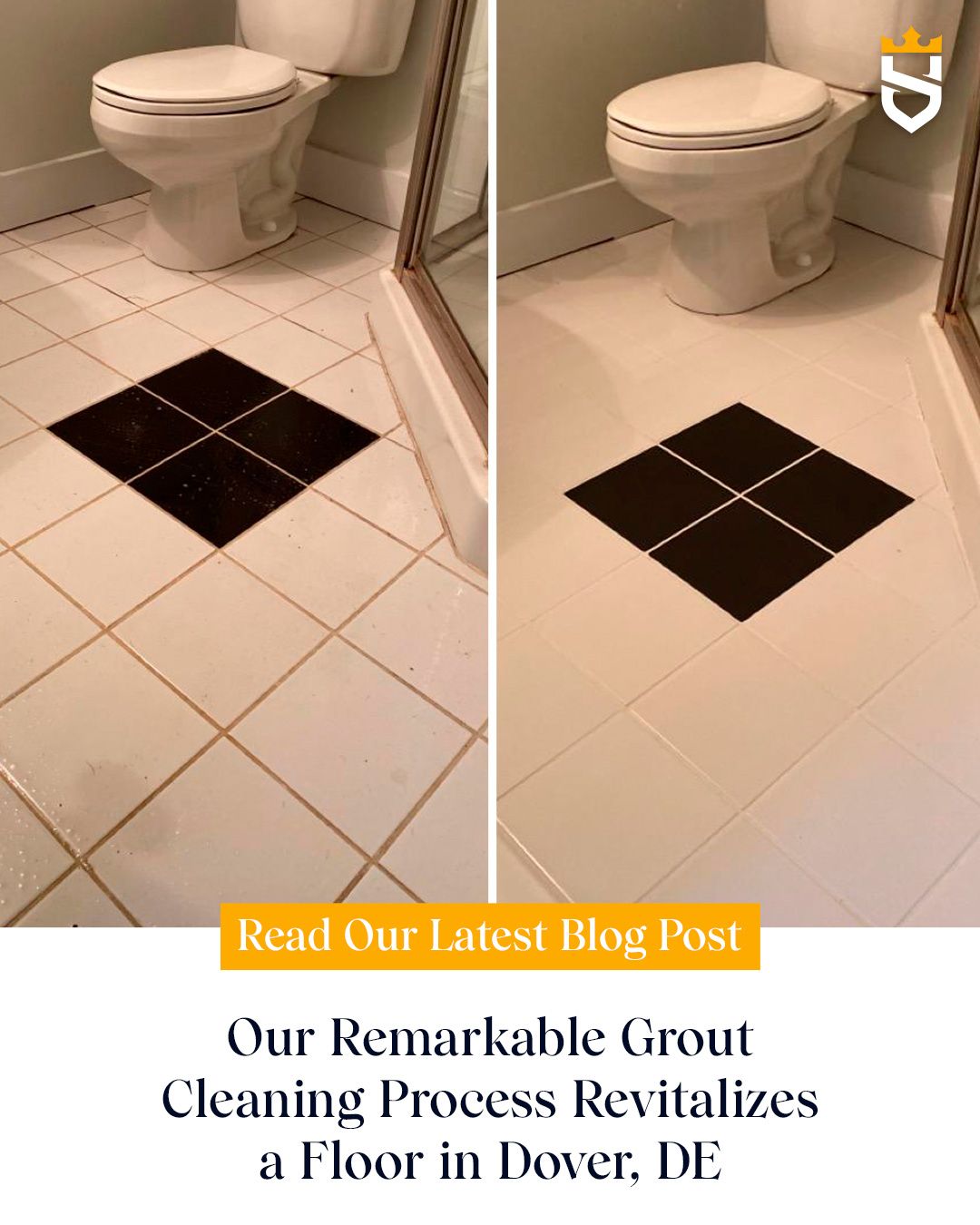 Our Remarkable Grout Cleaning Process Revitalizes a Floor in Dover, DE