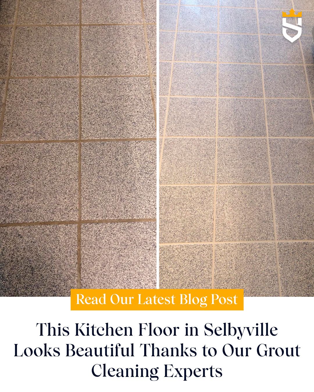 This Kitchen Floor in Selbyville Looks Beautiful Thanks to Our Grout Cleaning Experts